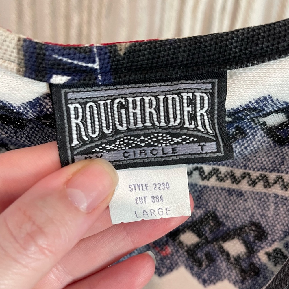 Vintage Roughrider Western Boho Chic Canvas Crop Top Size M/L - Picture 3 of 11